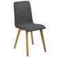 2-jų kėdžių komplektas Arosa, tamsiai pilkas цена и информация | Virtuvės ir valgomojo kėdės | pigu.lt