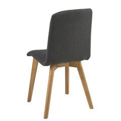 2-jų kėdžių komplektas Arosa, tamsiai pilkas kaina ir informacija | Virtuvės ir valgomojo kėdės | pigu.lt