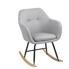 Кресло Эмилия, светло-серое цена и информация | Кресла в гостиную | pigu.lt