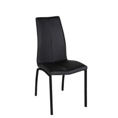 4-ių kėdžių komplektas Asama, juodas kaina ir informacija | Virtuvės ir valgomojo kėdės | pigu.lt