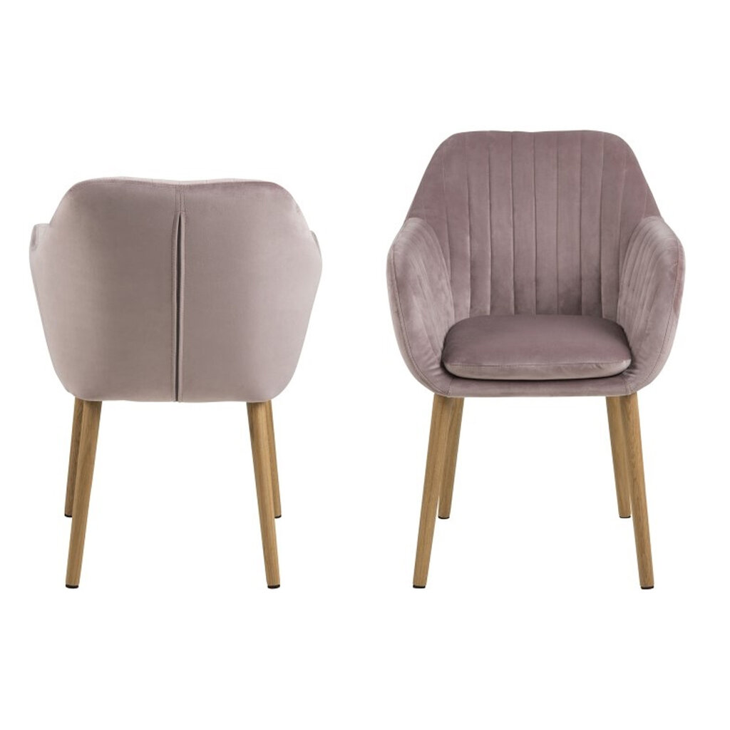 Kėdė Emilia, šviesiai rožinė kaina ir informacija | Virtuvės ir valgomojo kėdės | pigu.lt