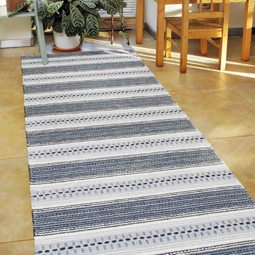 Narma dvipusis kilimas Runö grey, 70x350 cm цена и информация | Kilimai | pigu.lt