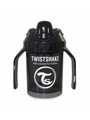 Бутылка с ручками Twistshake Mini Cup, 230 мл, 4 мес., black цена и информация | Бутылочки и аксессуары | pigu.lt