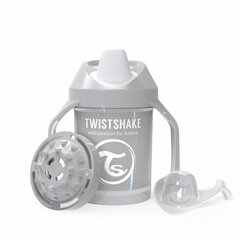 Neišsiliejantis puodelis su rankenėlėmis Twistshake Mini Cup, 230 ml, 4 mėn., pastel grey kaina ir informacija | Twistshake Vaikams ir kūdikiams | pigu.lt