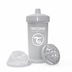 Neišsiliejantis puodelis Twistshake Kid Cup, 360 ml, 12 mėn., pastel grey kaina ir informacija | Twistshake Vaikams ir kūdikiams | pigu.lt