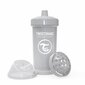Neišsiliejantis puodelis Twistshake Kid Cup, 360 ml, 12 mėn., pastel grey kaina ir informacija | Buteliukai kūdikiams ir jų priedai | pigu.lt