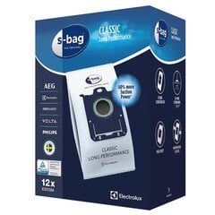 Пылесборники s-bag Classic Long Performance, Electrolux / 12 шт цена и информация | Electrolux Аксессуары для бытовой техники | pigu.lt