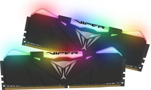 Оперативная память Patriot VIPER RGB DDR4 16 ГБ ДВОЙНОЙ КОМПЛЕКТ (2x8 ГБ) 3200 МГц CL16 Черный радиатор цена и информация | Оперативная память (RAM) | pigu.lt