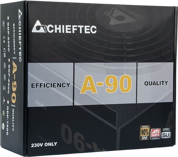 Chieftec A-90 Series - 650W GDP-650C цена и информация | Maitinimo šaltiniai (PSU) | pigu.lt