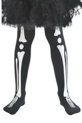 Vaikiškos skeleto pėdkelnės, juodos kaina ir informacija | Karnavaliniai kostiumai | pigu.lt