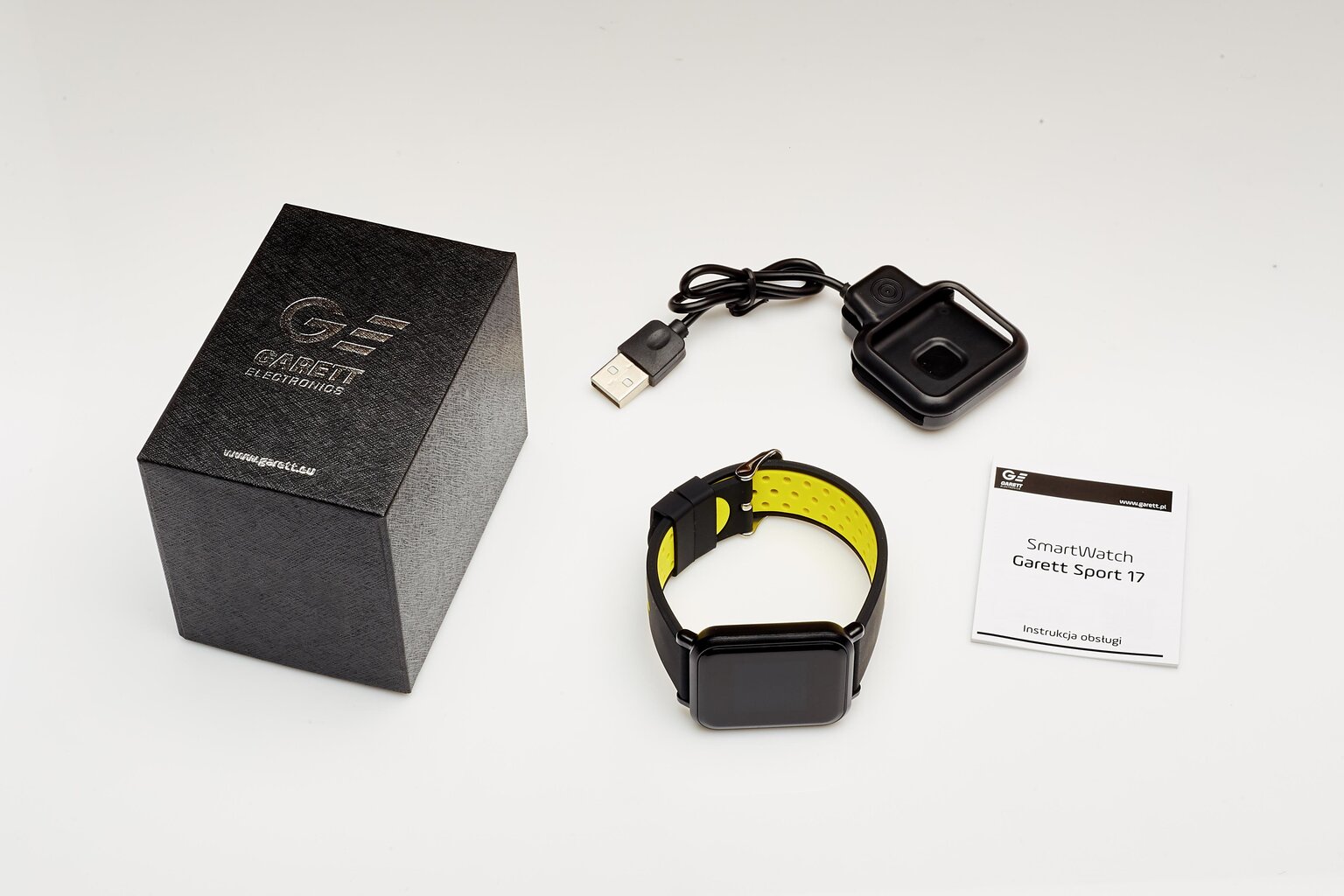 GARETT Sport 17, Black/Yellow kaina ir informacija | Išmanieji laikrodžiai (smartwatch) | pigu.lt