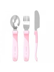Stalo įrankiai Twistshake, 12 mėn+, pastel pink цена и информация | Детская посуда, контейнеры для молока и еды | pigu.lt