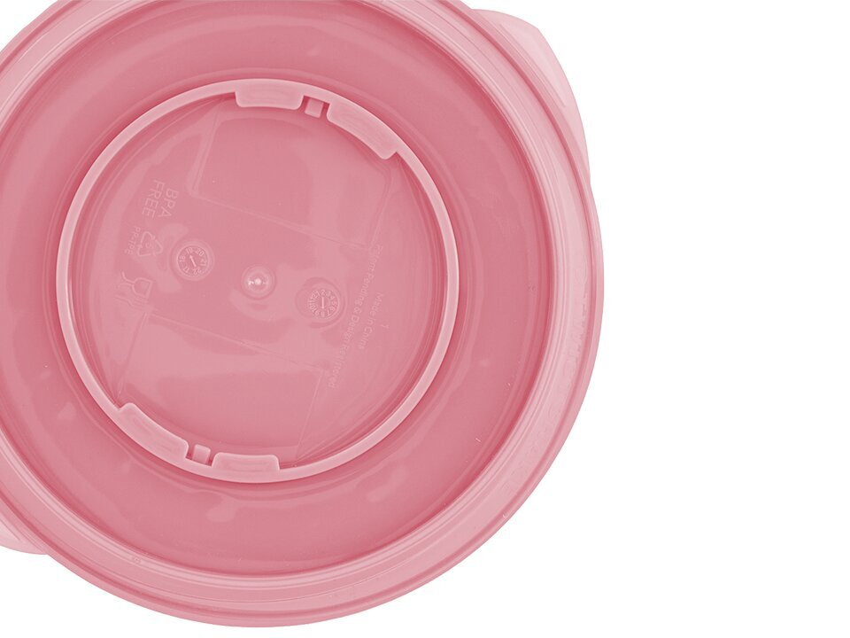 Trijų skyrių lėkštė neslystančiu dugnu Twistshake, 6+ mėn, pastel pink цена и информация | Kūdikių indai, indeliai pienui ir įrankiai | pigu.lt