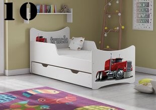 Кровать с матрасом и ящиком SMB Big 10, 180x90 см цена и информация | Детские кровати | pigu.lt