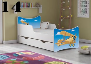 Кровать с матрасом и ящиком SMB Big 14, 180x90 см цена и информация | Детские кровати | pigu.lt