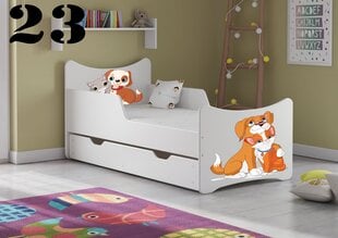 Кровать с матрасом и ящиком SMB Big 23, 180x90 см цена и информация | Детские кровати | pigu.lt