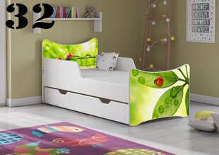 Кровать с матрасом и ящиком SMB Big 32, 180x90 см цена и информация | Детские кровати | pigu.lt