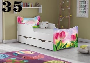 Кровать с матрасом и ящиком SMB Big 35, 180x90 см цена и информация | Детские кровати | pigu.lt