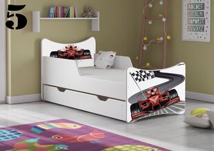 Lova su čiužiniu ir stalčiumi SMB Medium 5, 160x80 cm kaina ir informacija | Vaikiškos lovos | pigu.lt
