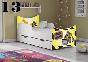 Lova su čiužiniu ir stalčiumi SMB Medium 13, 160x80 cm kaina ir informacija | Vaikiškos lovos | pigu.lt