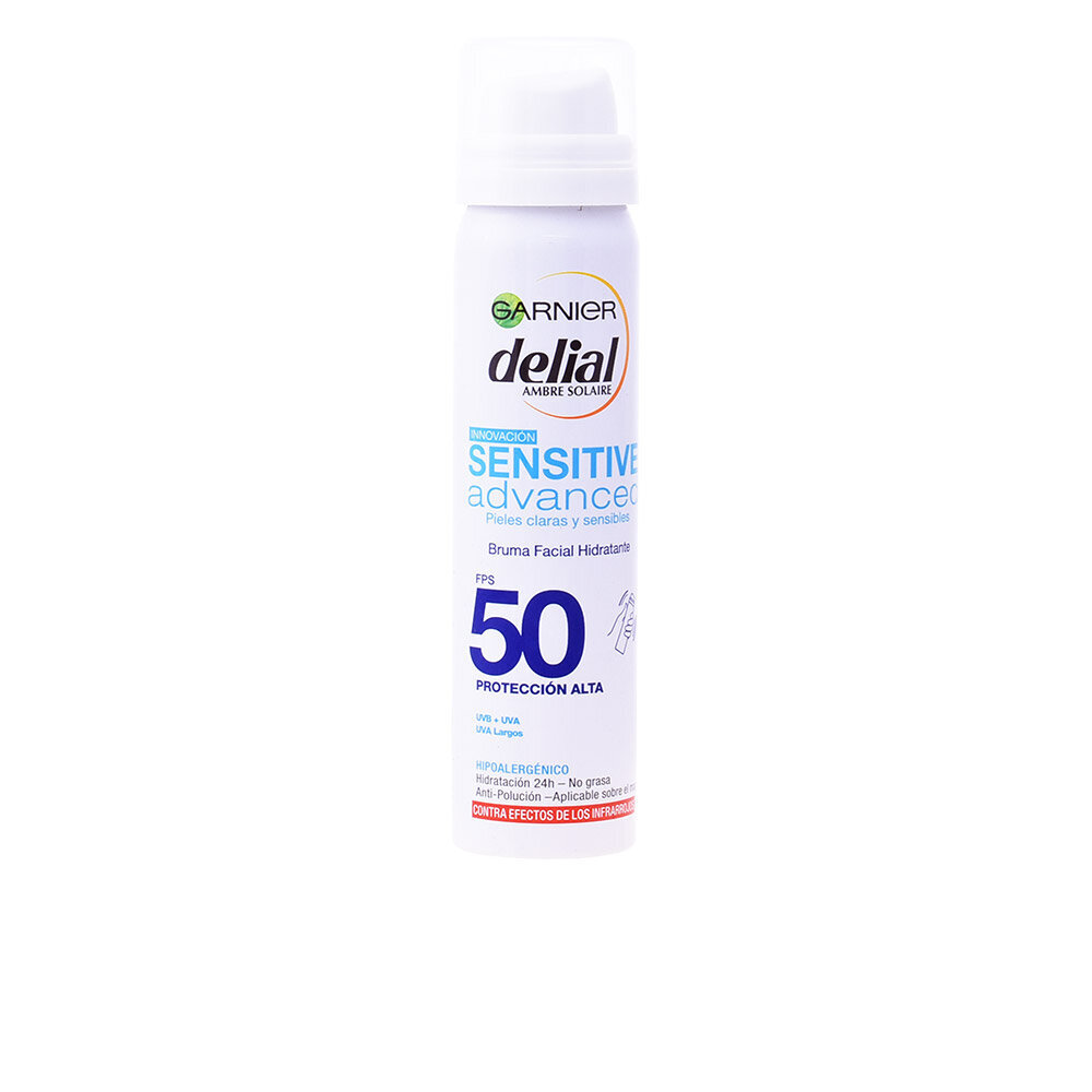 Purškiklis nuo saulės Garnier Delial Sensitive Advanced SPF 50, 75 ml kaina ir informacija | Kremai nuo saulės | pigu.lt