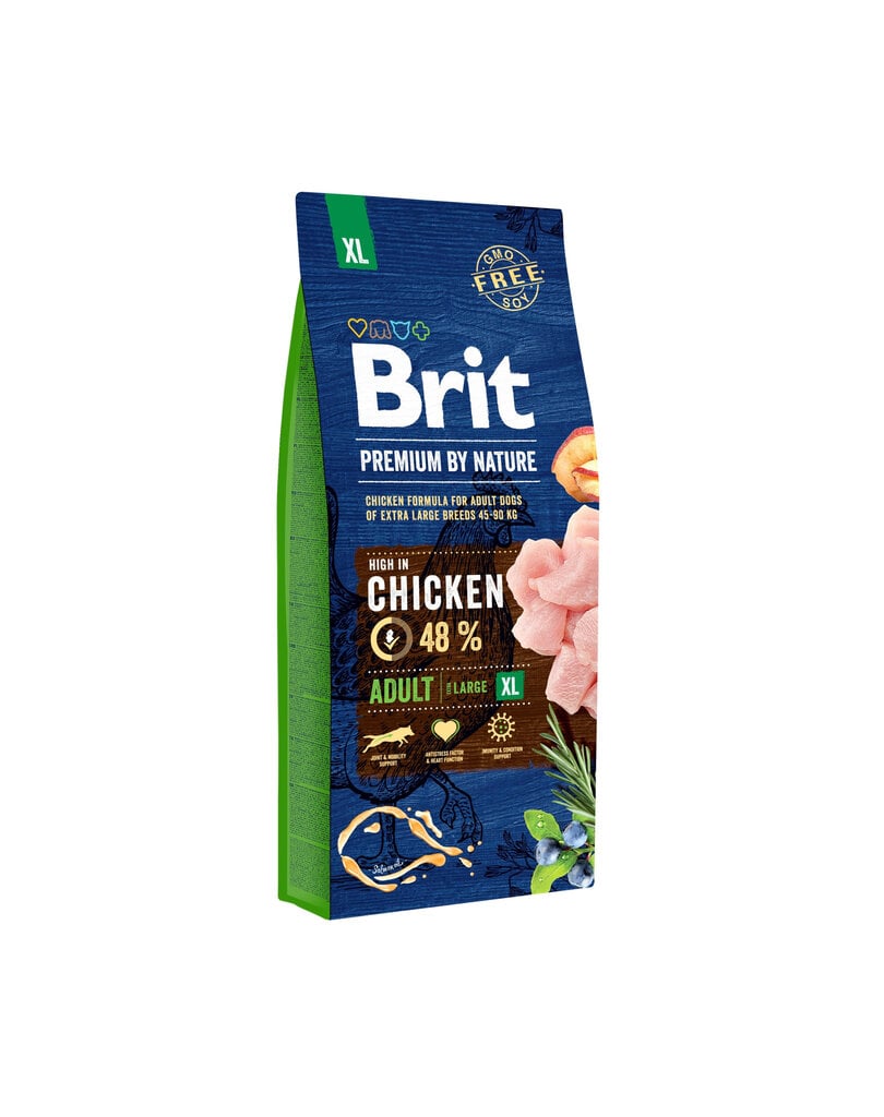 BRIT Premium By Nature Adult Extra Large XL, 15 kg kaina ir informacija | Sausas maistas šunims | pigu.lt