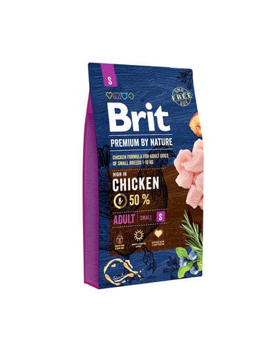 Brit Premium by Nature Adult S visavertis ėdalas suaugusiems šunims 8kg цена и информация | Sausas maistas šunims | pigu.lt