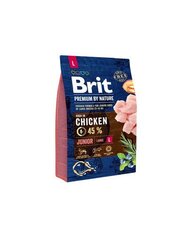 BRIT Premium By Nature Junior Large L,  didelių veislių jauniems šunims, 3 kg kaina ir informacija | Sausas maistas šunims | pigu.lt