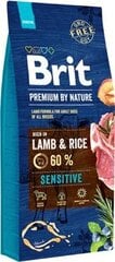 Brit Premium By Nature с бараниной, 8кг цена и информация | Сухой корм для собак | pigu.lt
