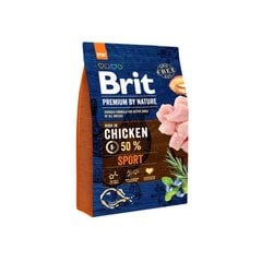 Brit Premium by Nature Sport полноценный корм для собак 15кг цена и информация |  Сухой корм для собак | pigu.lt