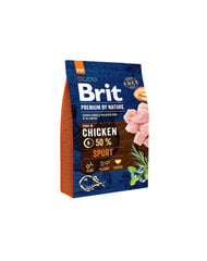 BRIT Premium By Nature Sport 3 kg kaina ir informacija | Sausas maistas šunims | pigu.lt
