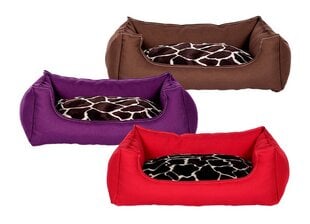 Amibelle naminio gyvūno guolis su pagalvėle, violetinis 50 x 60 x 14 cm kaina ir informacija | Guoliai, pagalvėlės | pigu.lt