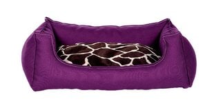 Amibelle naminio gyvūno guolis su pagalvėle, violetinis 50 x 60 x 14 cm kaina ir informacija | Guoliai, pagalvėlės | pigu.lt