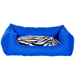 Amibelle кроватка с подушкой для домашних животных, синяя 50 x 60 x 14 см цена и информация | Лежаки, домики | pigu.lt