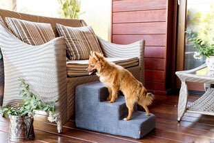 Amibelle лестница для собак, серого цвета, 51 x 30 x 30 см цена и информация | Лежаки, домики | pigu.lt