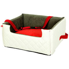 Amibelle Спальное место - кресло Lux, белое с красной подушкой M, 47 x 40 x 25 см цена и информация | Дорожные принадлежности | pigu.lt