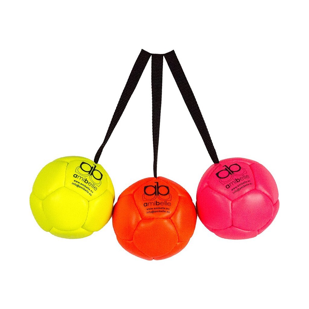 Amibelle vidutinio dydžio kamuolys šunims su silikoniniu užpildu, rožinis 9 cm цена и информация | Žaislai šunims | pigu.lt