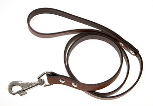 Amibelle поводок кожаный коричневый, ширина 1,4 см, длина 120 см. цена и информация | Поводки для собак | pigu.lt