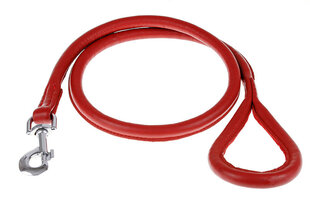 Поводок из кожи Amibelle, красный S, ширина 1,5 см цена и информация | Поводки для собак | pigu.lt