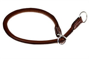 Amibelle кожаный ошейник, коричневый 52 см цена и информация | Ошейники, подтяжки для собак | pigu.lt