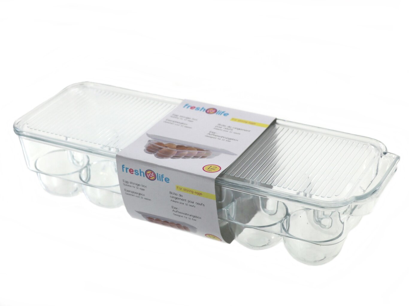 Plastikinė dėžutė kiaušiniams ECO - STOP BACTERIA kaina ir informacija | Maisto saugojimo  indai | pigu.lt