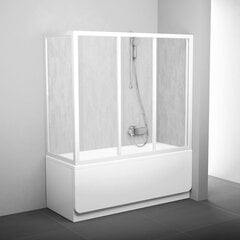 Stacionari vonios sienelė APSV, Ravak, Išmatavimai: 80 Stiklas: Transparent kaina ir informacija | Priedai vonioms, dušo kabinoms | pigu.lt