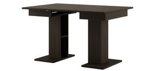 Раскладной стол Star 05, коричневый цена и информация | Кухонные и обеденные столы | pigu.lt
