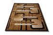 ALFA kilimas Brown, 60x100 cm kaina ir informacija | Kilimai | pigu.lt