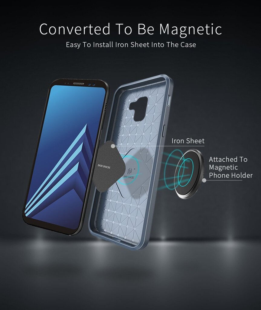 Silikoninis dėklas Dux Ducis Mojo, skirtas Samsung J400 Galaxy J4 (2018), juodos spalvos цена и информация | Telefono dėklai | pigu.lt