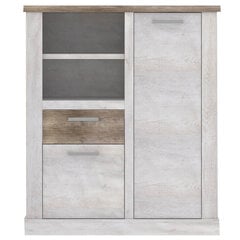 Шкафчик Duro DURK321R, белый/цвет дуба цена и информация | Шкафчики в гостиную | pigu.lt