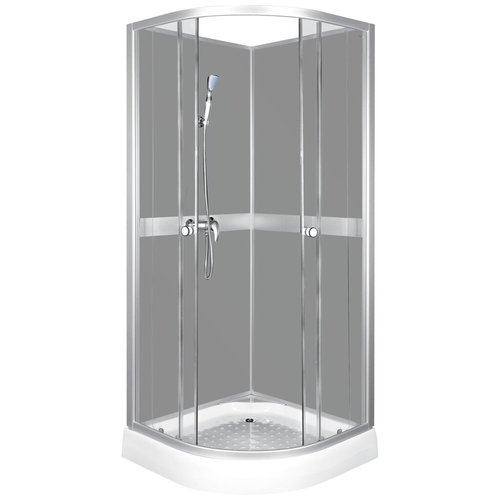 Ketursienė dušo kabina Kerra Classic Grey цена и информация | Dušo kabinos | pigu.lt