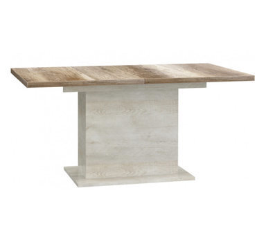 Išskleidžiamas stalas Duro DURT84, baltas/rudas kaina ir informacija | Virtuvės ir valgomojo stalai, staliukai | pigu.lt