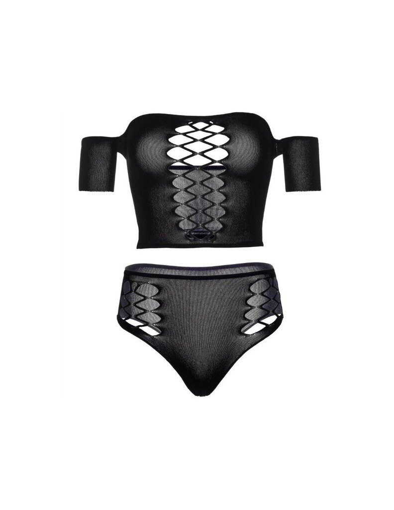 Сексуальный комплект нижнего белья LEG AVENUE MOSAIC SNAP CROTH BODYSUIT  ONE SIZE цена | n18.pigu.lt