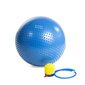 Gimnastikos kamuolys su pompa HMS YB03, 55 cm, mėlynas kaina ir informacija | Gimnastikos kamuoliai | pigu.lt